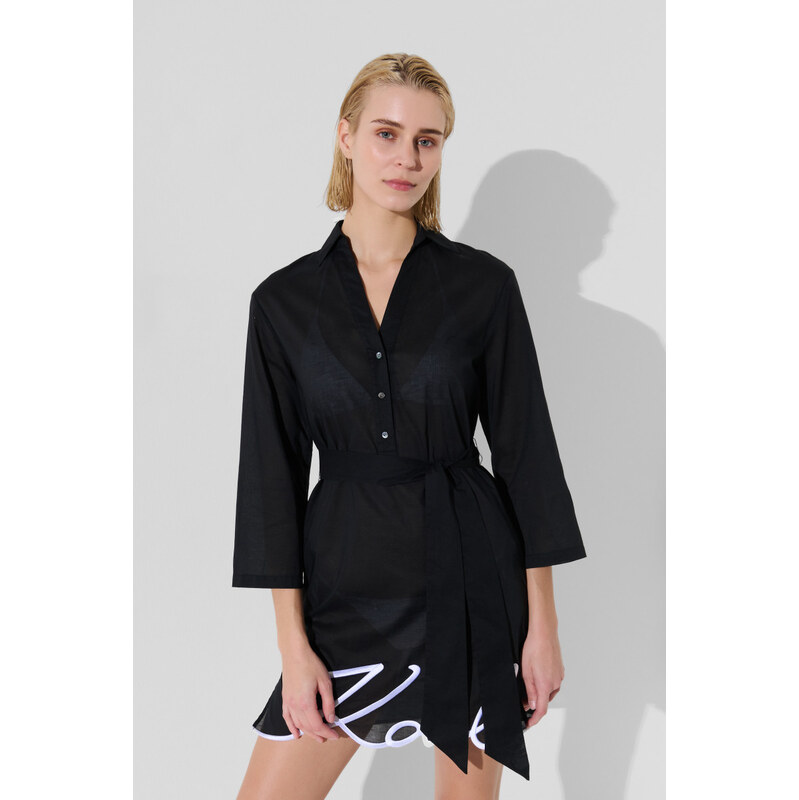 PLÁŽOVÉ OBLEČENÍ KARL LAGERFELD KARL DNA SIGNATURE BEACH DRESS 115173793