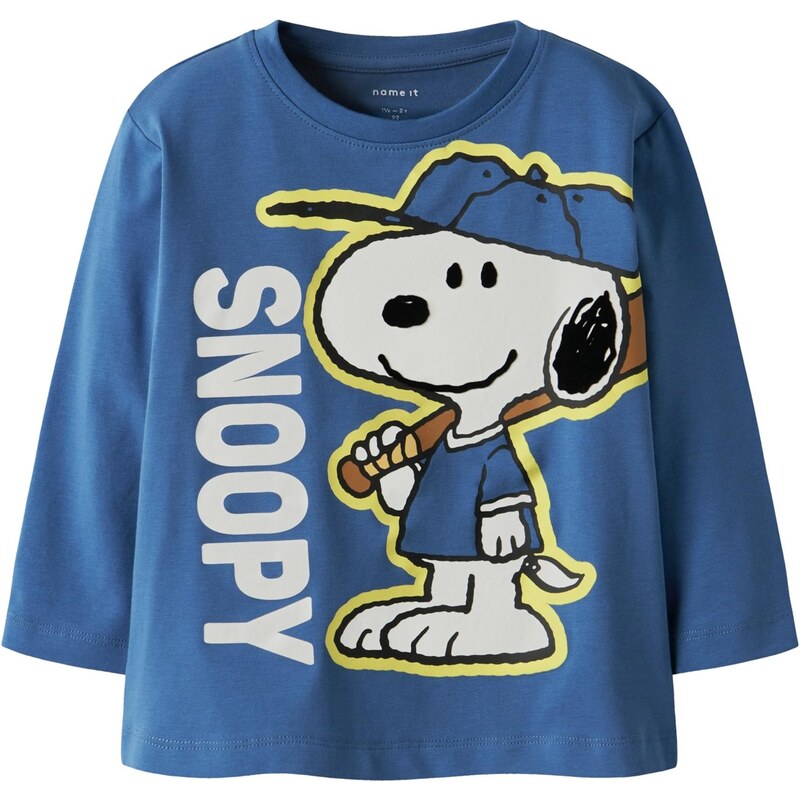 NAME IT Tričko NMMDENIS SNOOPY safírová / karamelová / žlutá /