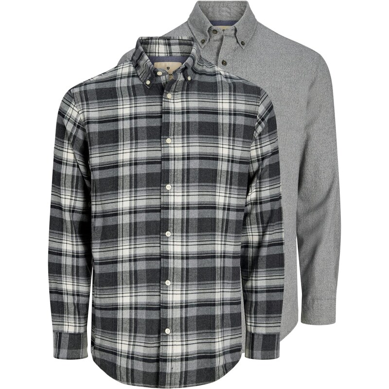 Jack & Jones Premium Košile JPRBLUBARKLEY  šedá / černá / bílá