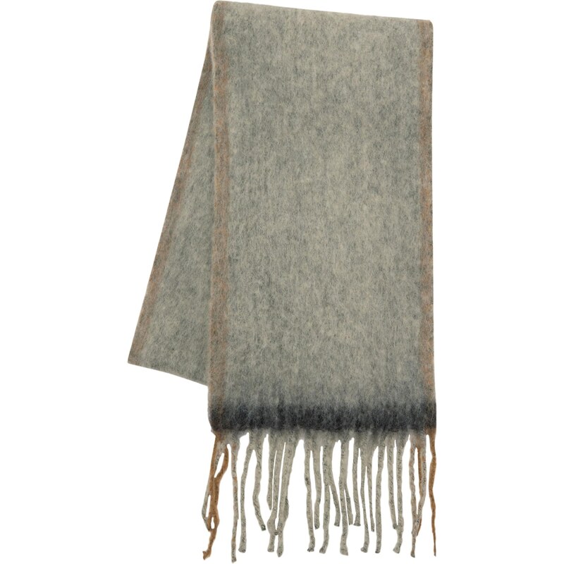 Pull&Bear Oversize šála světle hnědá / antracitová / kámen / tmavě 110676127