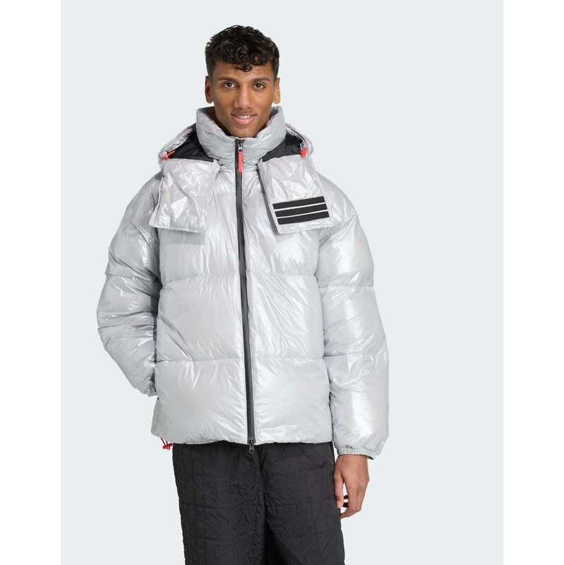 adidas performance Adidas x moon boot padded jacket in light grey 115504001