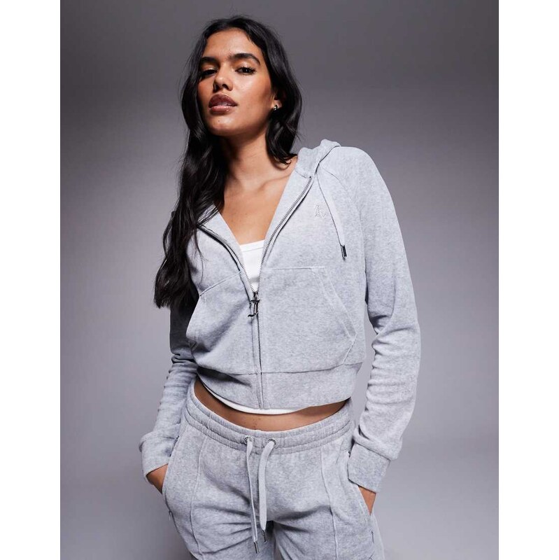 Juicy Couture co-ord zip up hoodie in grey 110918715