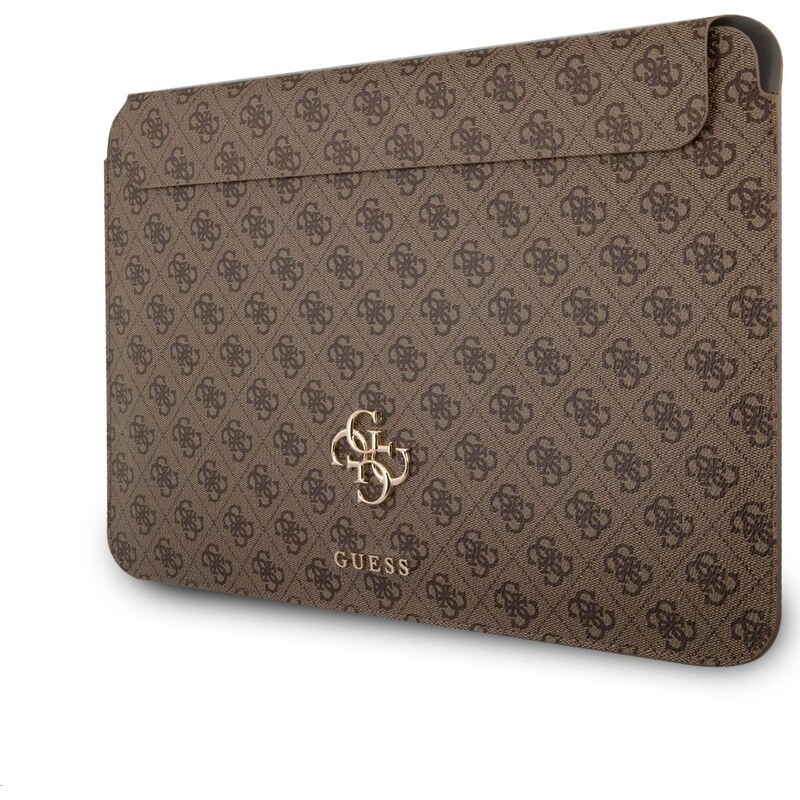 Rukáv Guess GUCS13G4GFBR 13" hnědý 4G Big Logo
