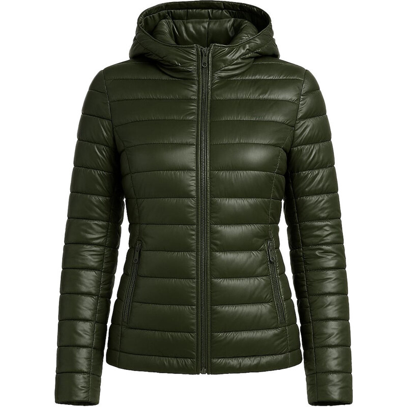 CALVIN KLEIN dámská péřová Insulated zimní bunda péřovka khaki 650 30855913