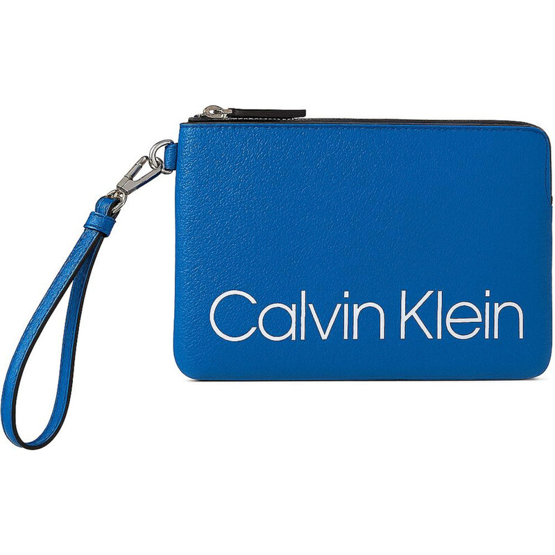 Calvin Klein dámská kabelka příruční Monogram jacquard Logo modrá 440 46320361
