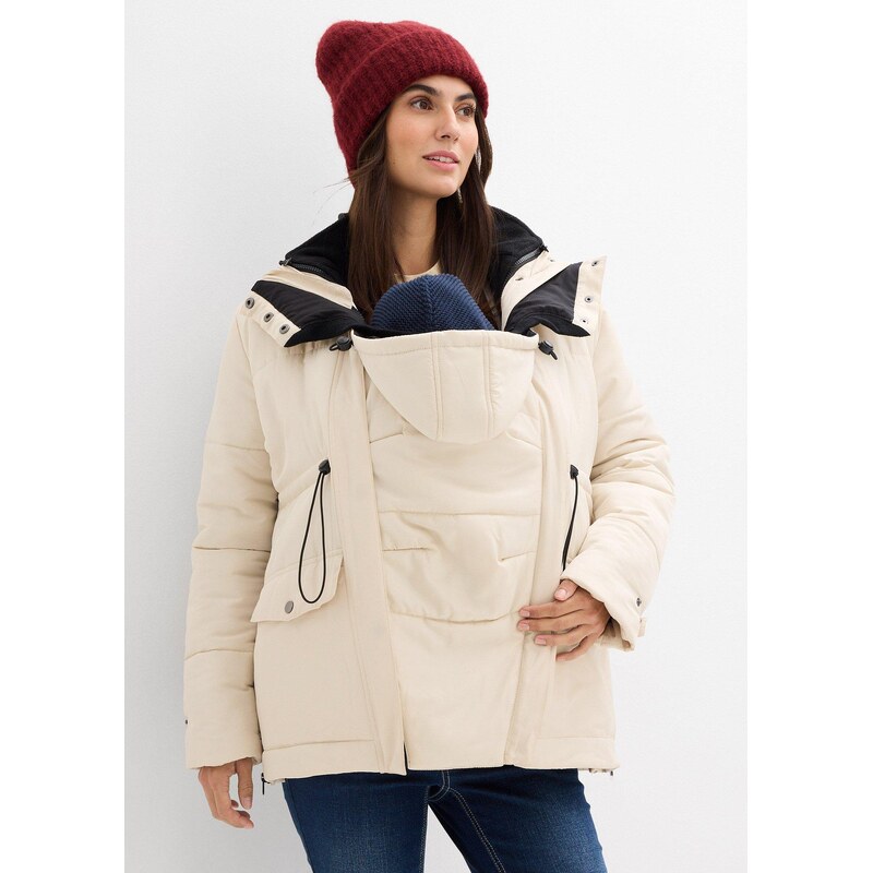 bonprix Těhotenská nosicí parka s vyjímatelnou flísovou bundou, 6 v 1 110313021