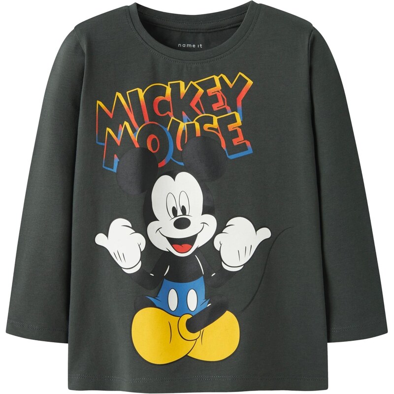 NAME IT Tričko NMMDAZE MICKEY žlutá / antracitová / černá / bílá
