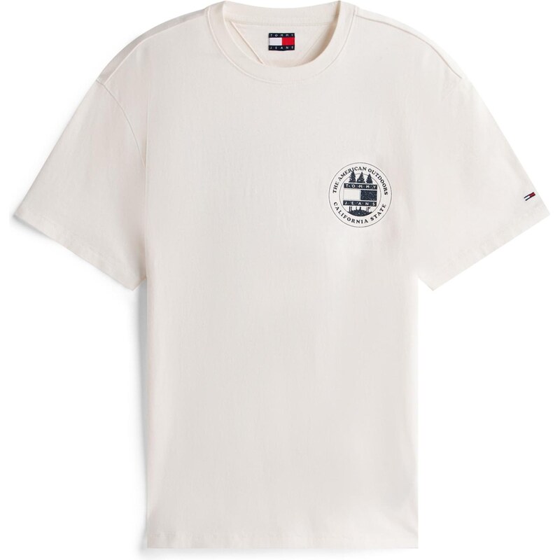 Tommy Jeans Tričko černá / bílá