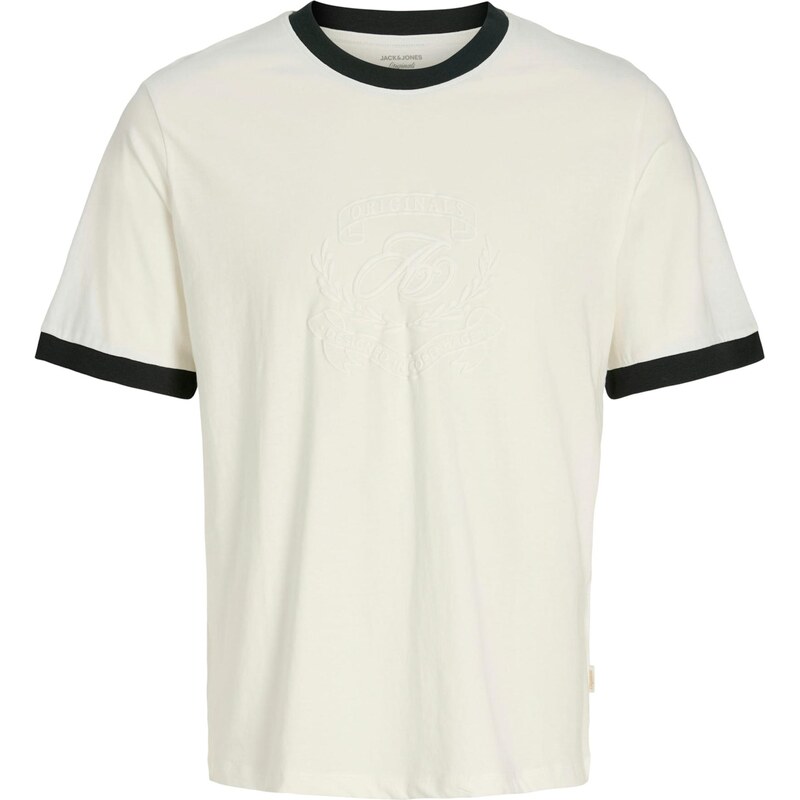 Jack & Jones Junior Tričko JORARGOS RINGER černá / bílá