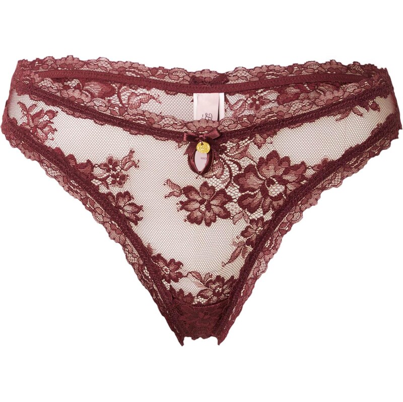 Boux Avenue Tanga CARISSA tmavě červená