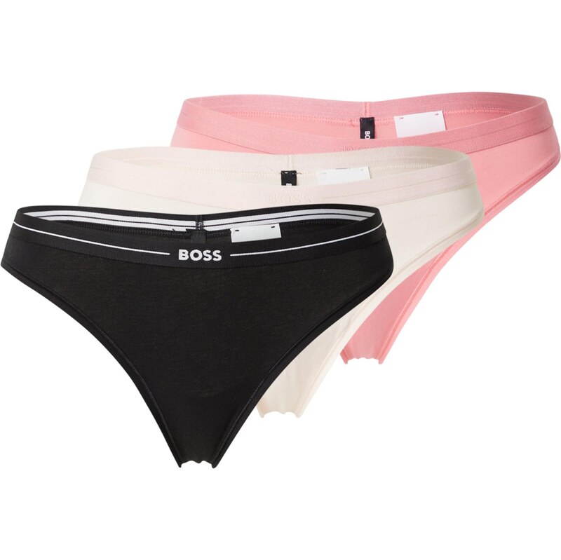 BOSS Tanga béžová / růžová / černá 110703577