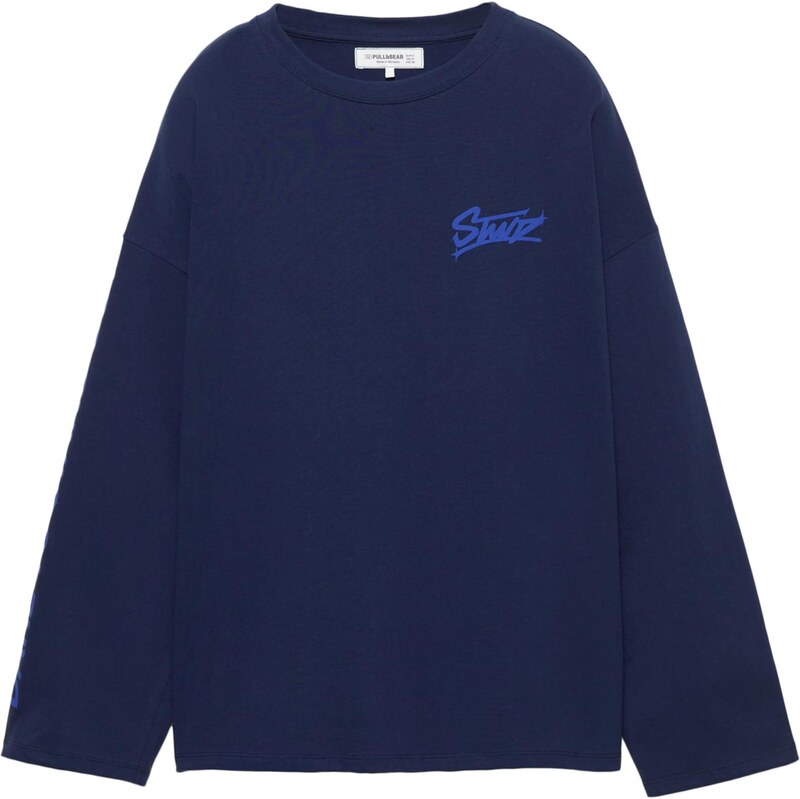 Pull&Bear Tričko STWD námořnická modř / indigo 110703619