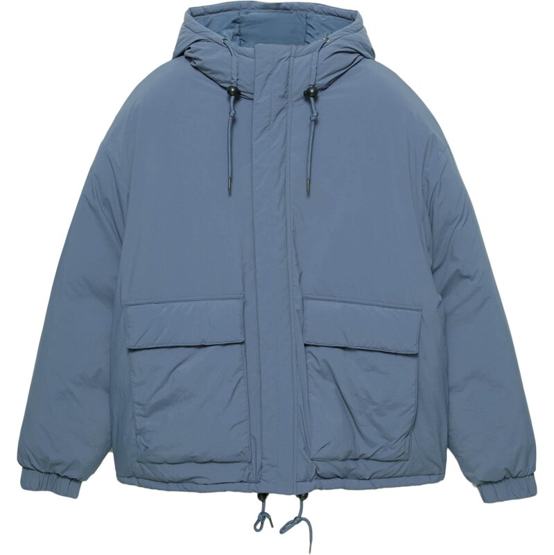 Pull&Bear Zimní bunda safírová