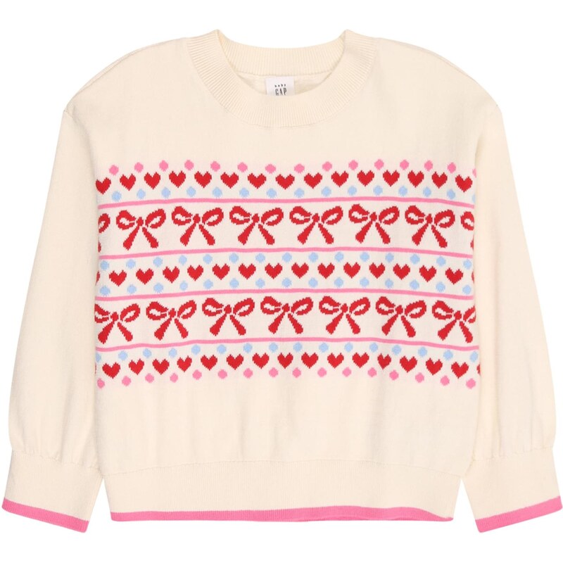 GAP Svetr světlemodrá / pink / pudrová / červená