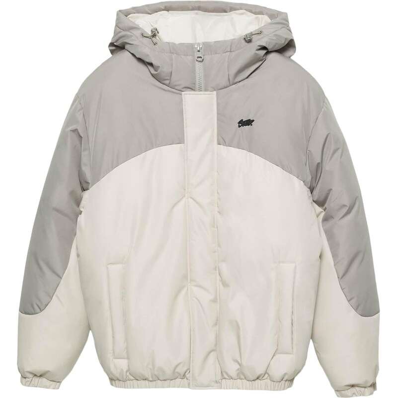 Pull&Bear Přechodná bunda režná / šedá