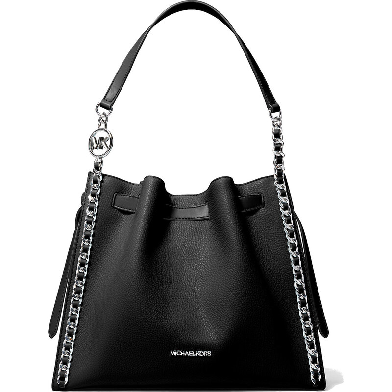 Michael Kors Mina Large Chain Shoulder Bag Black
