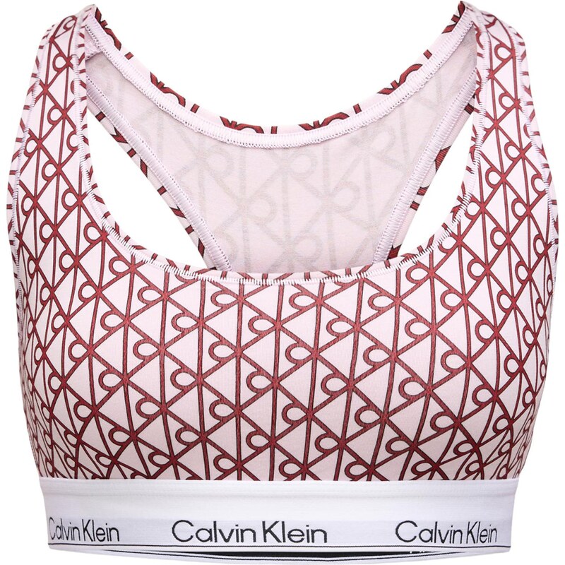 Calvin Klein Underwear Podprsenka tmavě růžová / černá / bílá