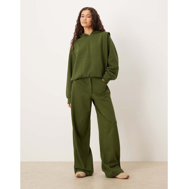 ASOS DESIGN Circular Design Collection wide leg jogger with seam