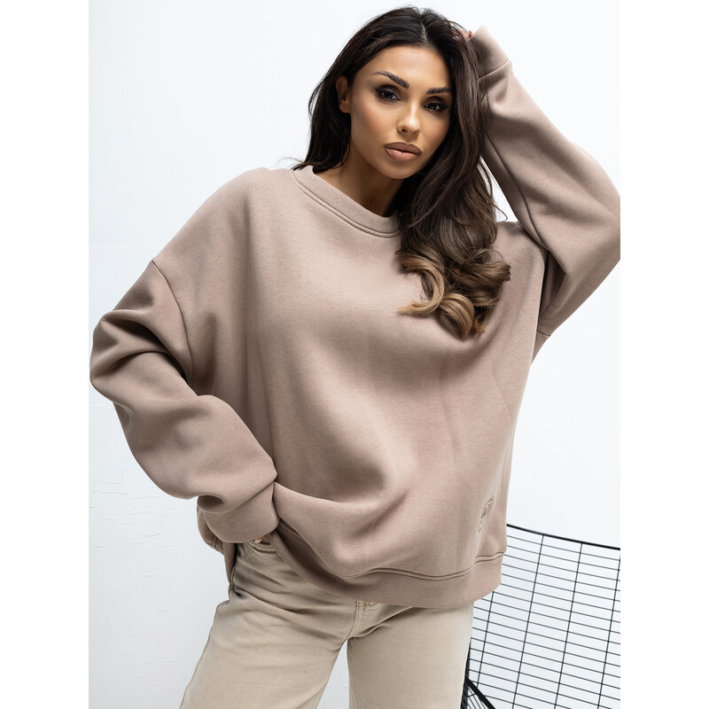 RUE PARIS Sweatshirt-RV-BL-A1038.01P-dark beige