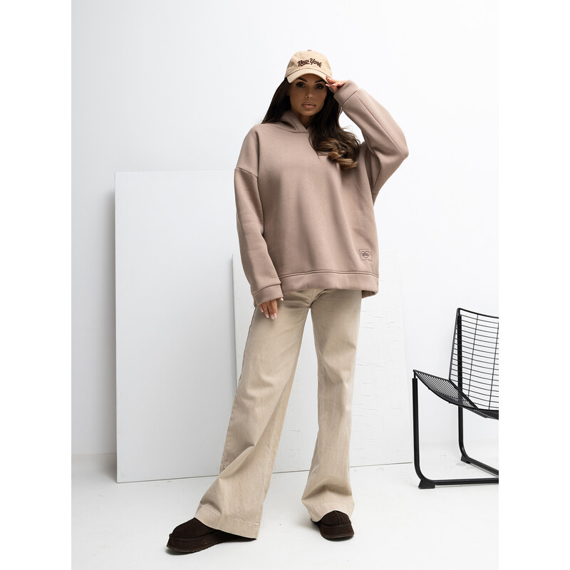 RUE PARIS Sweatshirt-RV-BL-A1037.12-dark beige