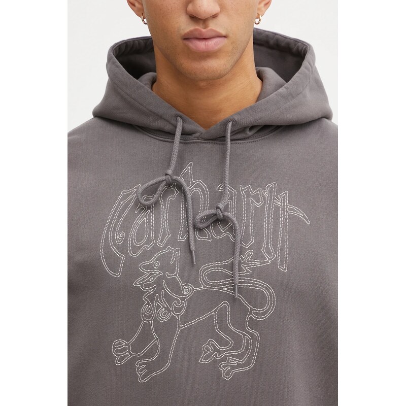 Bavlněná mikina Carhartt WIP Hooded Hackwork Sweat