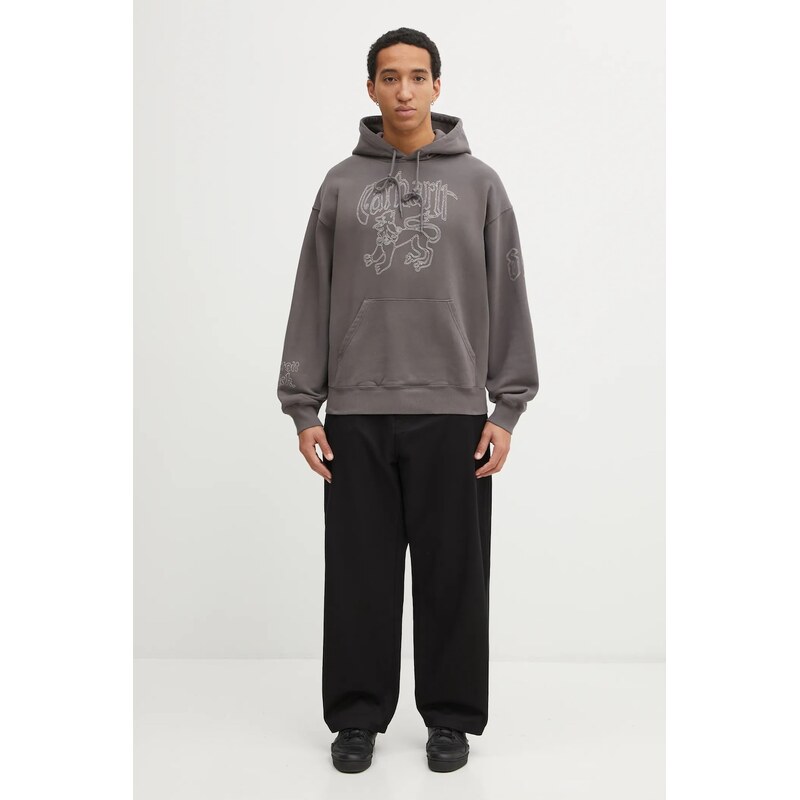 Bavlněná mikina Carhartt WIP Hooded Hackwork Sweat