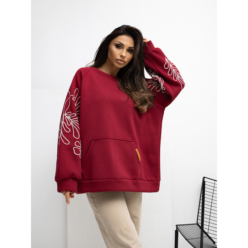 RUE PARIS Sweatshirt-RV-BL-A1042.25-dark brown
