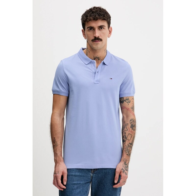 Tommy Jeans polo pánské bavlněné