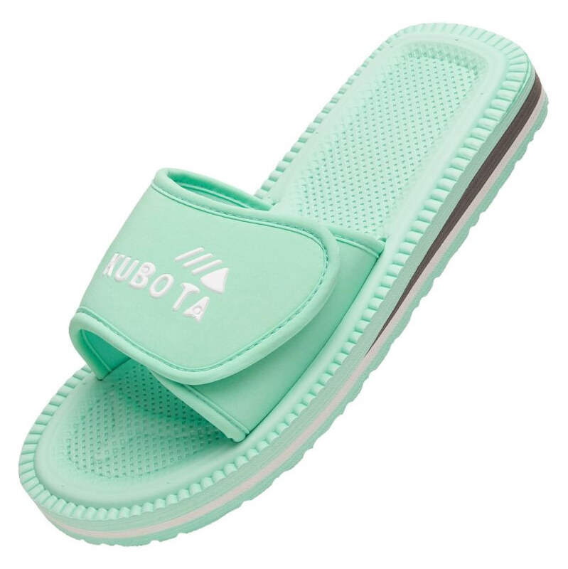 Klapky na suchý zip Kubota klasické pastelově zelené K25SS-100