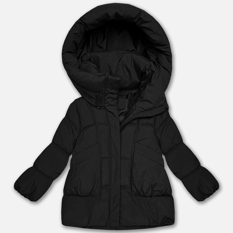 Dámská péřová bunda SWest oversize černá (B8539-1) 110750494