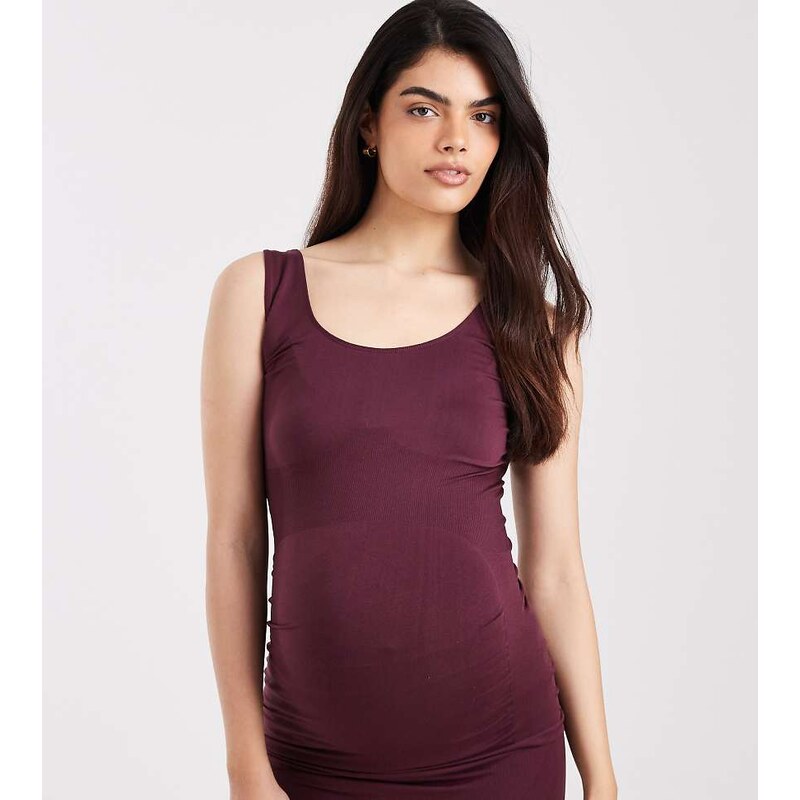 Mama.licious Mamalicious Maternity seamless vest top co-ord in 115513623