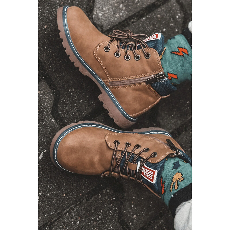 Big Star Shoes Dětské Trappery Big Star KK374130 Velbloud 110750948
