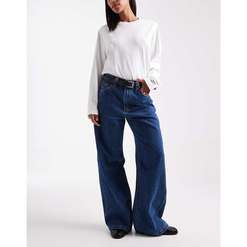 Cotton On low rise super baggy jean in sandman blue
