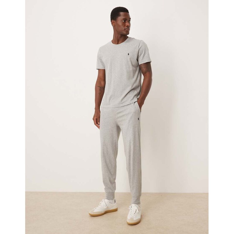 Polo Ralph Lauren icon logo liquid cotton lounge joggers in grey