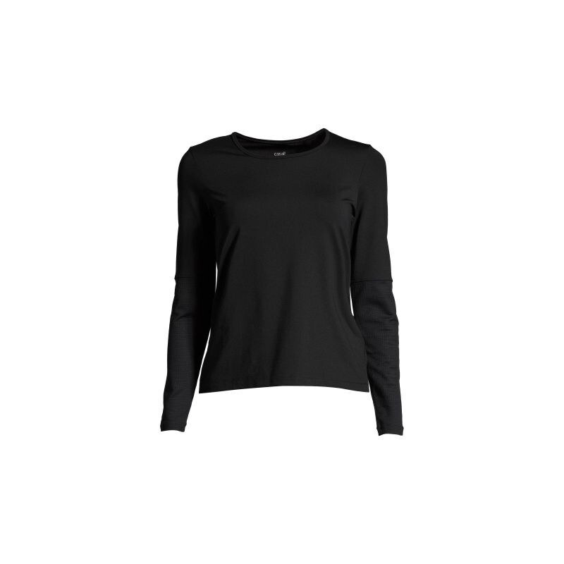 CASALL Essential Mesh Detail Tričko s dlouhým rukávem černé 113457122