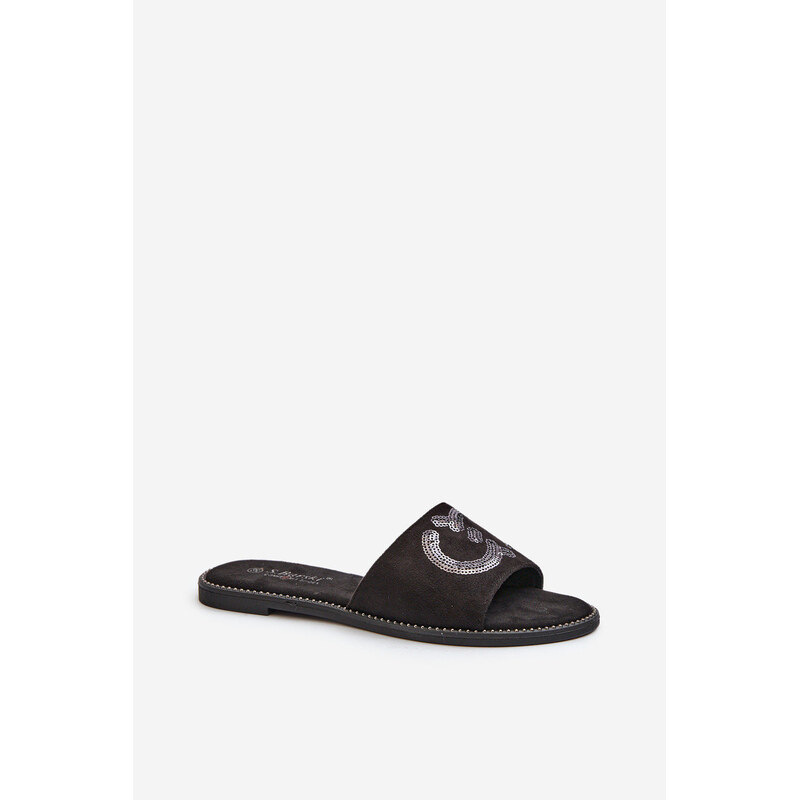 Dámské Ploché Žabky S Černé model 21665080 - S.Barski