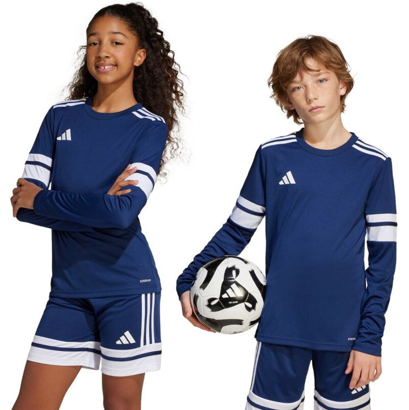 Adidas Squadra 25 dětské tričko s dlouhým rukávem tmavě modré