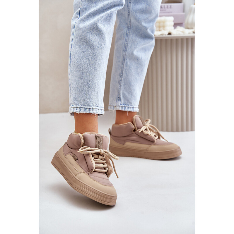 Big Star Shoes Dámské Sněhule Big Star OO274A532 Béžové