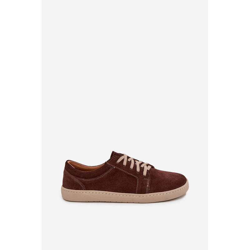 model 21712724 typu barefoot z přírodního semiše 314 čokoládové