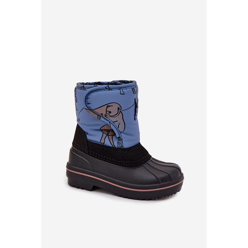 Dětské sněhule na suchý zip model 21728520 modré - Lee Cooper