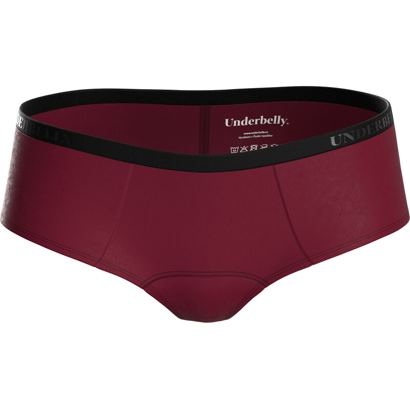 Menstruační kalhotky Underbelly Lowee červené (LOWEE-BO-EM-1-PAD
