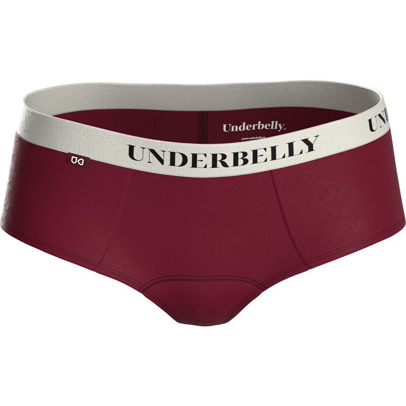 Menstruační kalhotky Underbelly Lowee červené (LOWEE-BO-BI-1-PAD