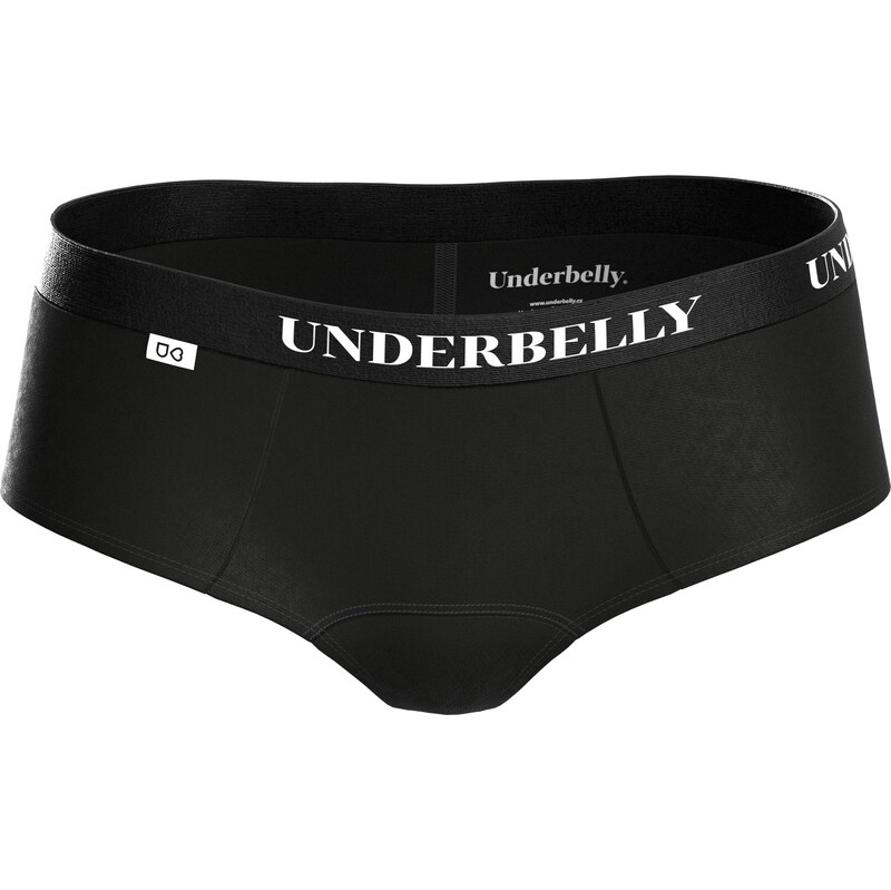 Menstruační kalhotky Underbelly Lowee černé (LOWEE-CE-CE-1-PAD)