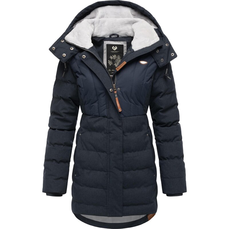 Ragwear Zimní parka 'Ashanta' námořnická modř / světle šedá