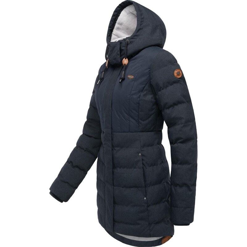 Ragwear Zimní parka 'Ashanta' námořnická modř / světle šedá