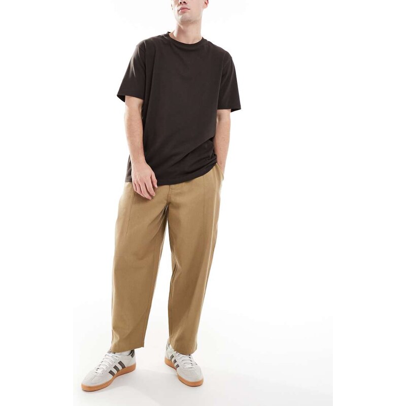 Parlez drawstring balloon trousers in beige-Neutral