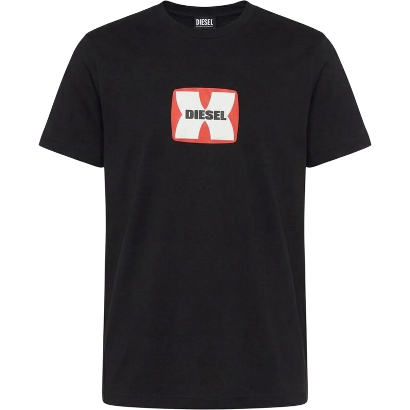 DIESEL Embossed Logo Black tričko