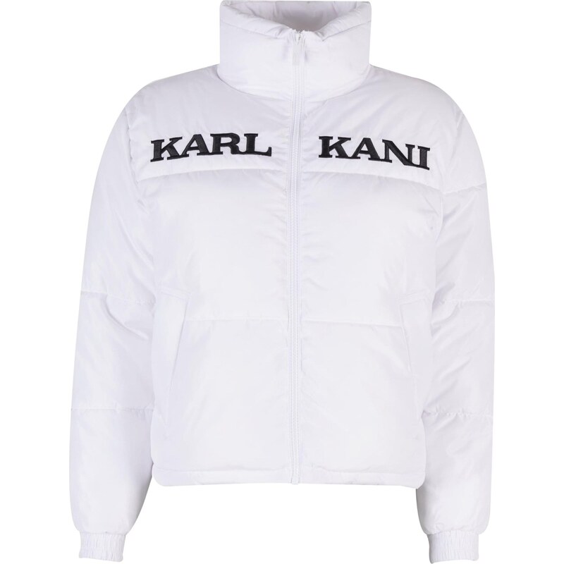 Karl Kani Zimní bunda Retro Essential černá / bílá