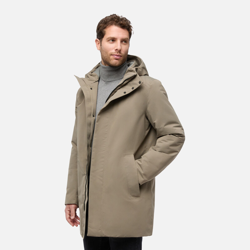 Béžová pánská parka Geox Doray - Pánské 108526363