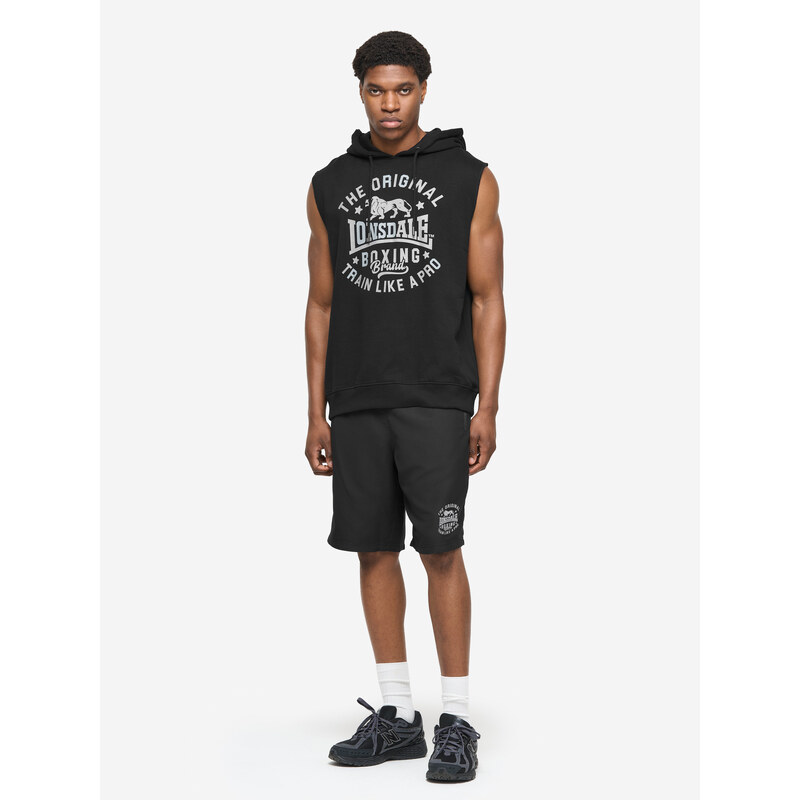 Lonsdale Mens sleeveless hoodie & shorts set regular fit